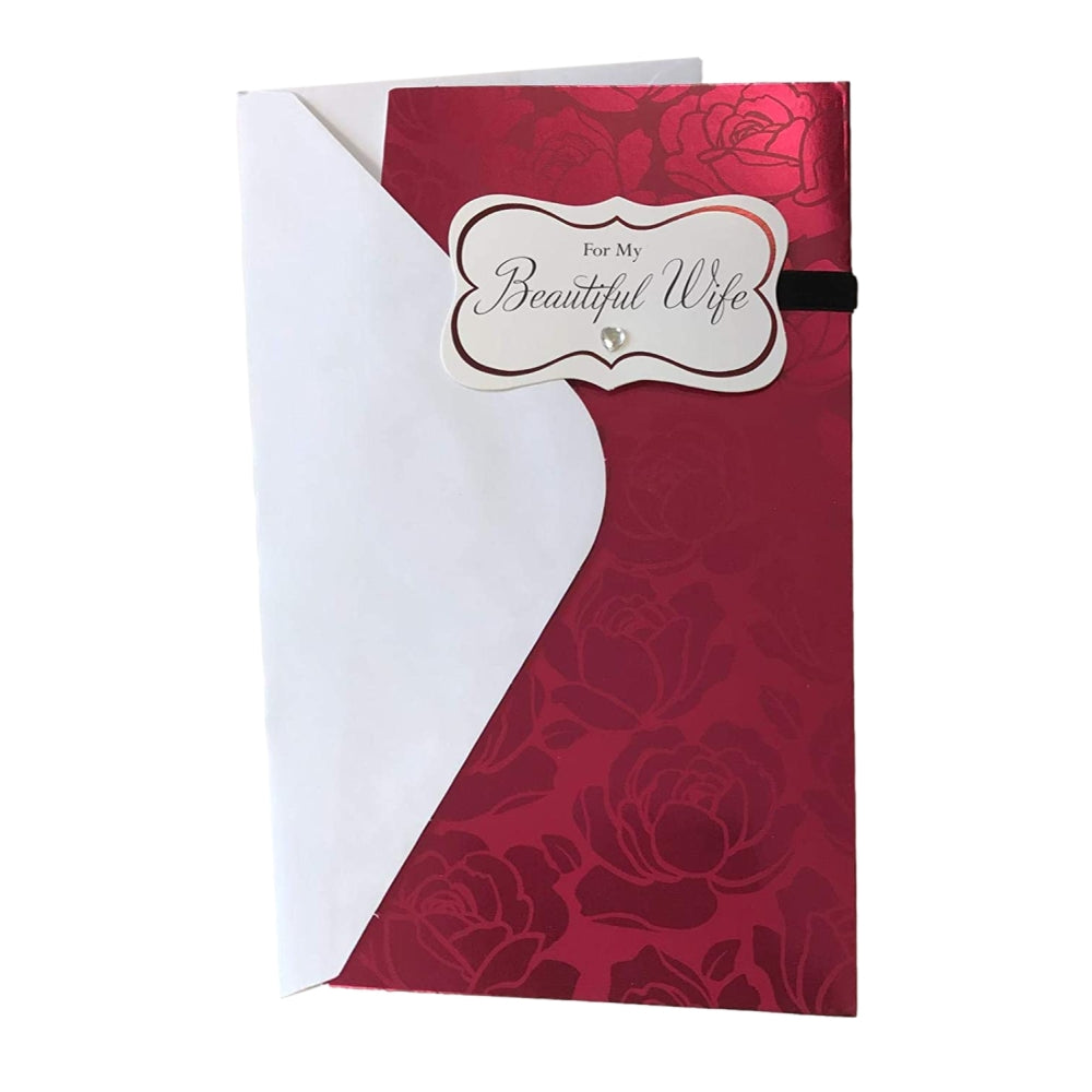 For My Beautiful Wife Classic Red Valentine's Card