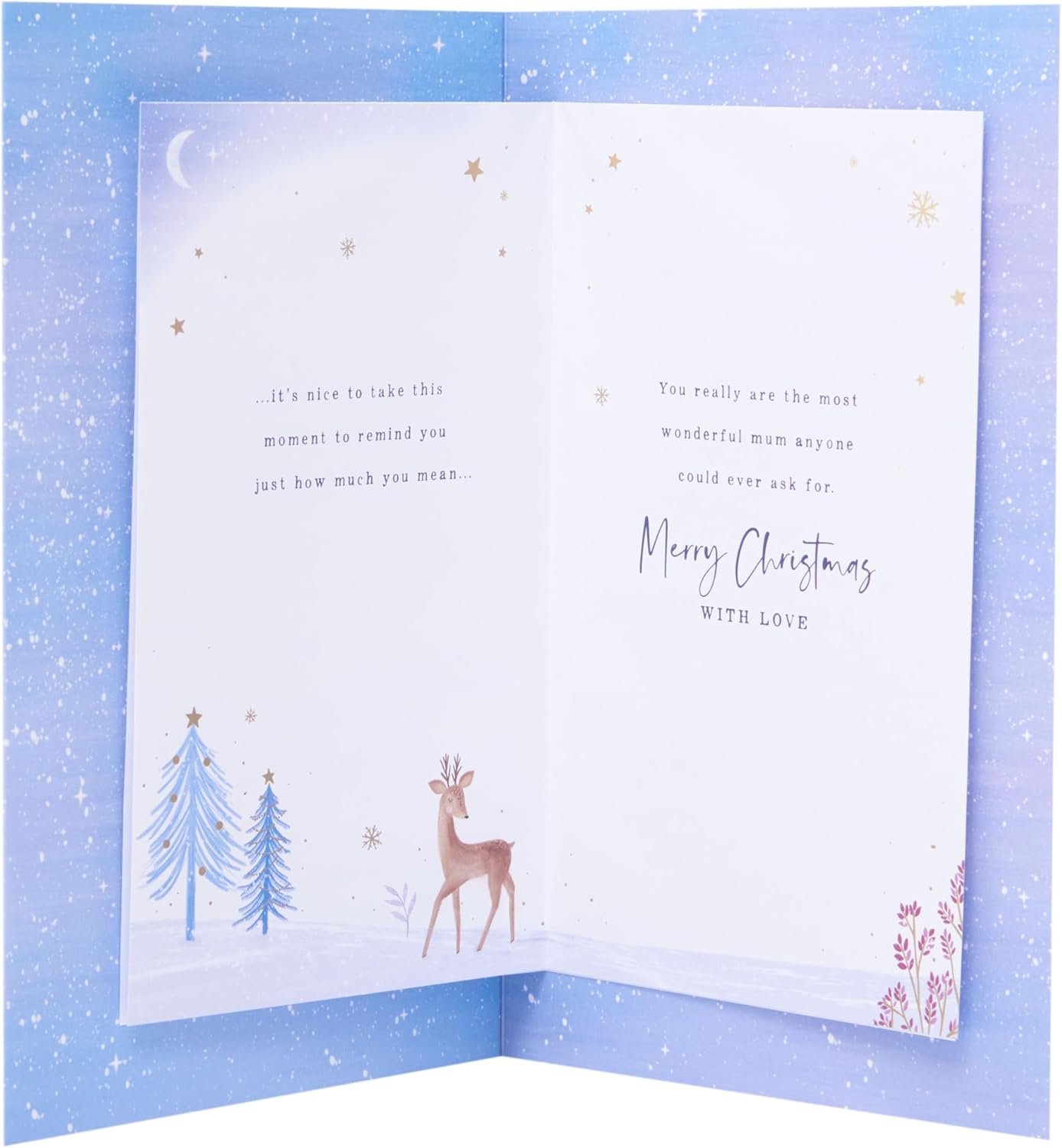 Winter Scene Mum Christmas Card