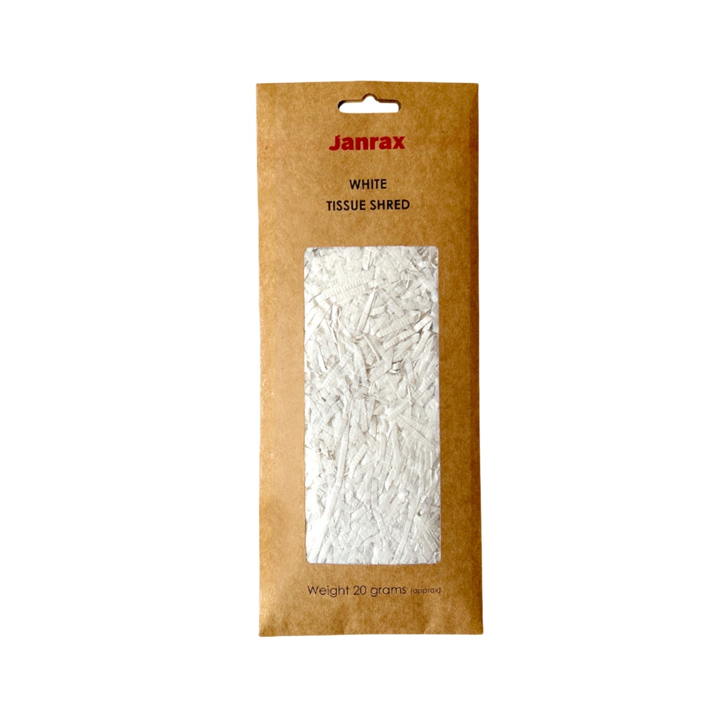 12 Packs of White Tissue Shred 20g - Total 240g