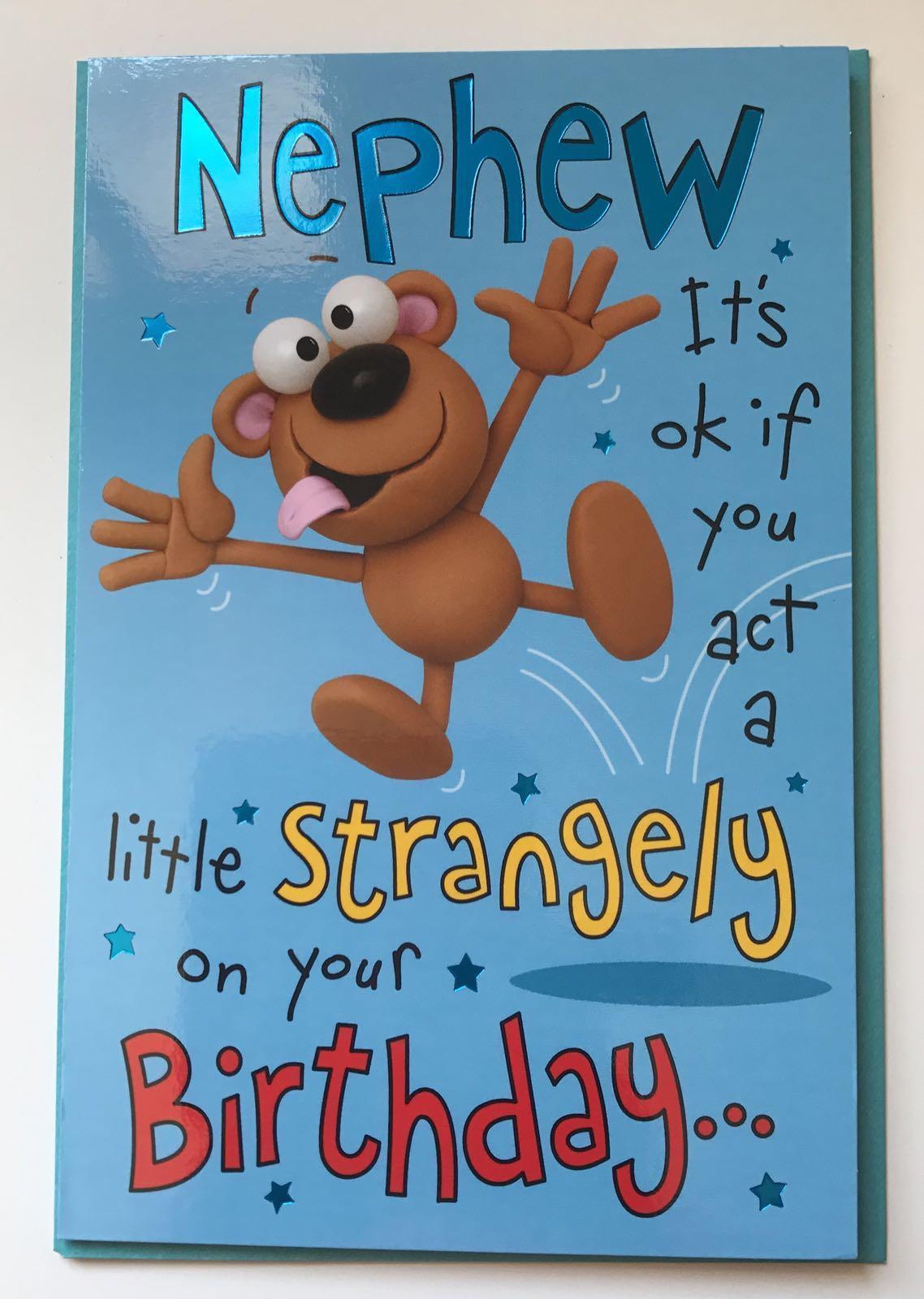 Hanson White Nephew Birthday Card...