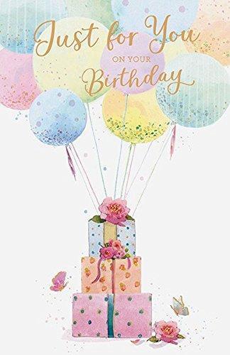 Balloons Just for You Birthday Card For Her