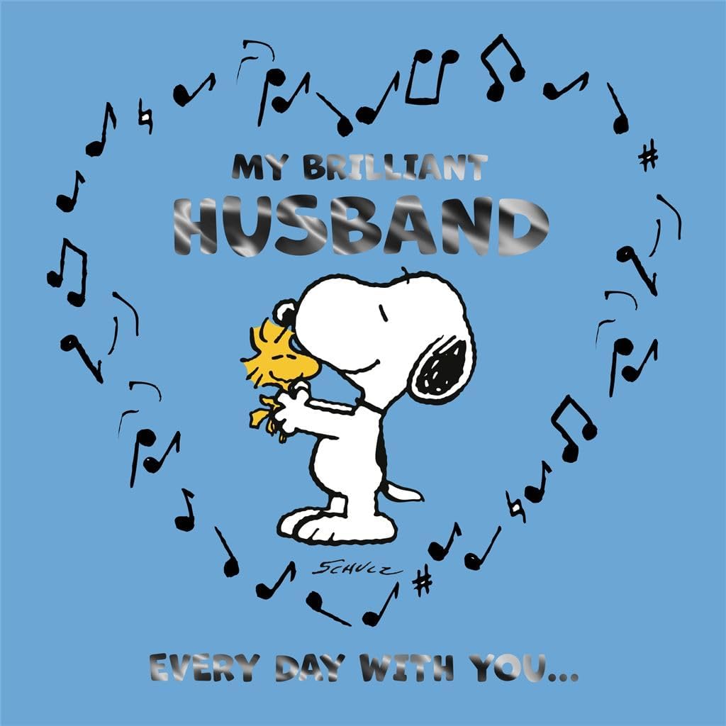 Peanuts Snoopy My Brilliant Husband Birthday Card