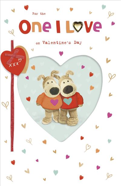 Boofle Wearing Jumper One I Love Valentine's Day Card