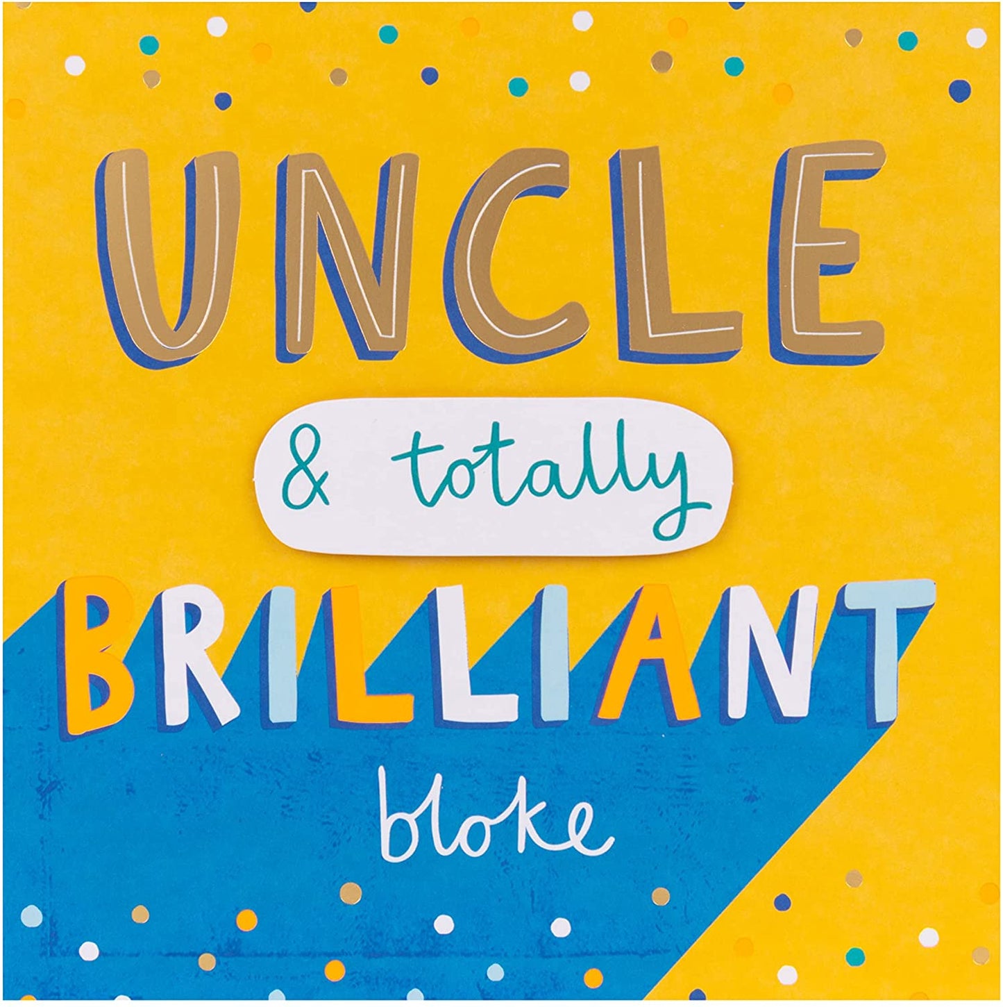 Contemporary Text Based Design Uncle Birthday Card