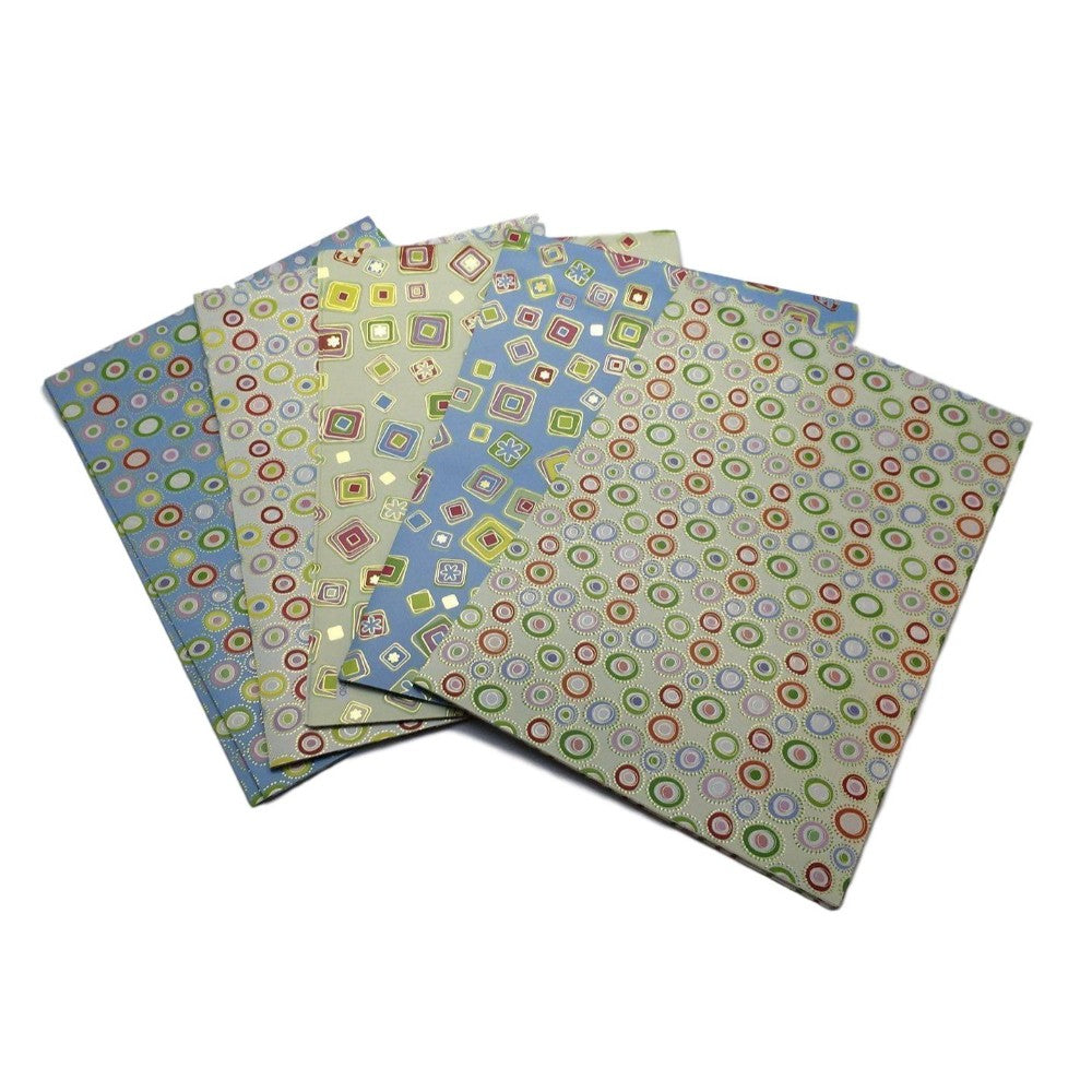 10 Sheets of Luxury Shapes Design Gift Wrap and Tags - New Born Baby, Birthday, Christening, Christmas etc