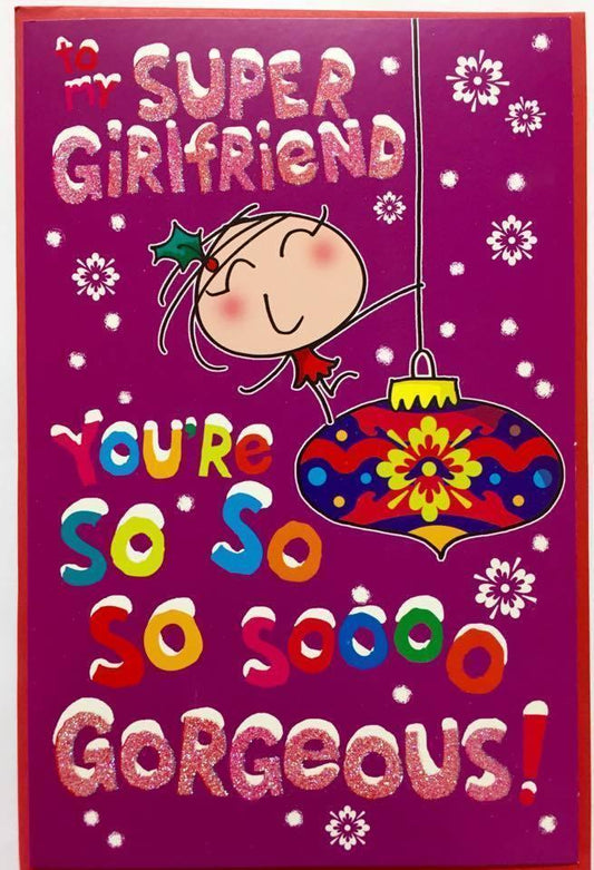 Super Girlfriend at Christmas Card  Funny
