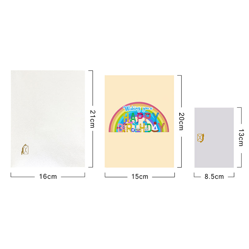 Cupcakes & Balloons Joyful Wishes Pop Up Birthday Card