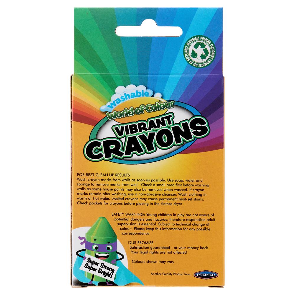 Box of 24 Wax Crayons by World by Colour