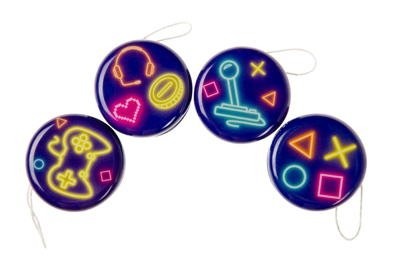 Pack of 12 Metal Yo-Yo Gamer Return Tops