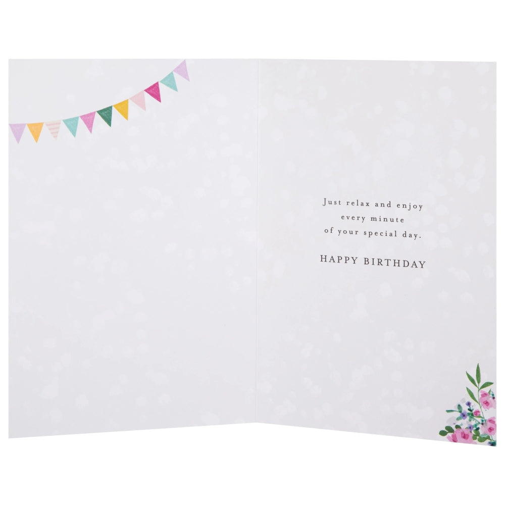 Plants & Flowers Design Birthday Card
