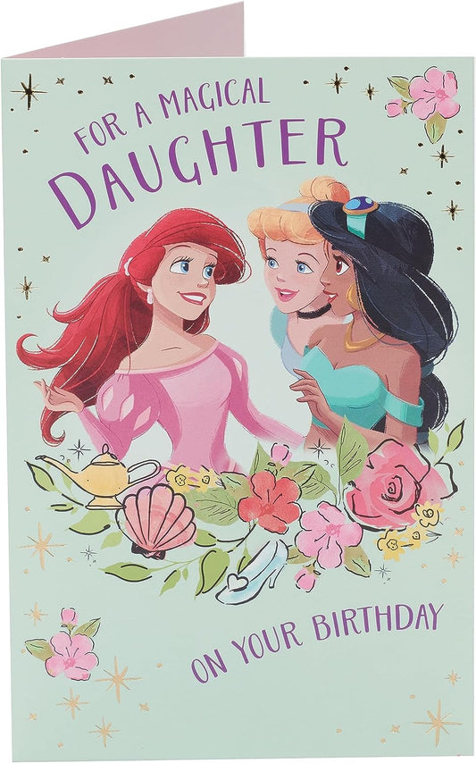 Disney Princess Design Daughter Birthday Card