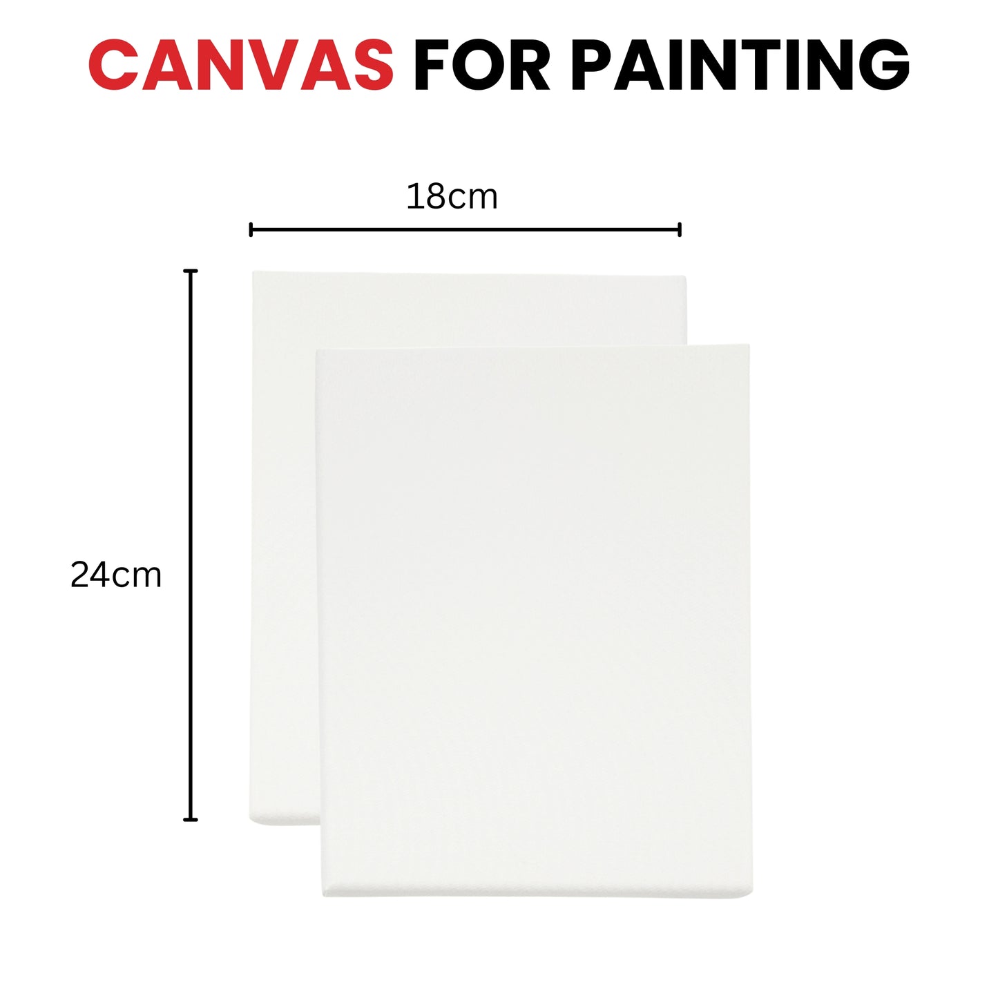 18x24cm Stretched Mini Canvas 280gsm