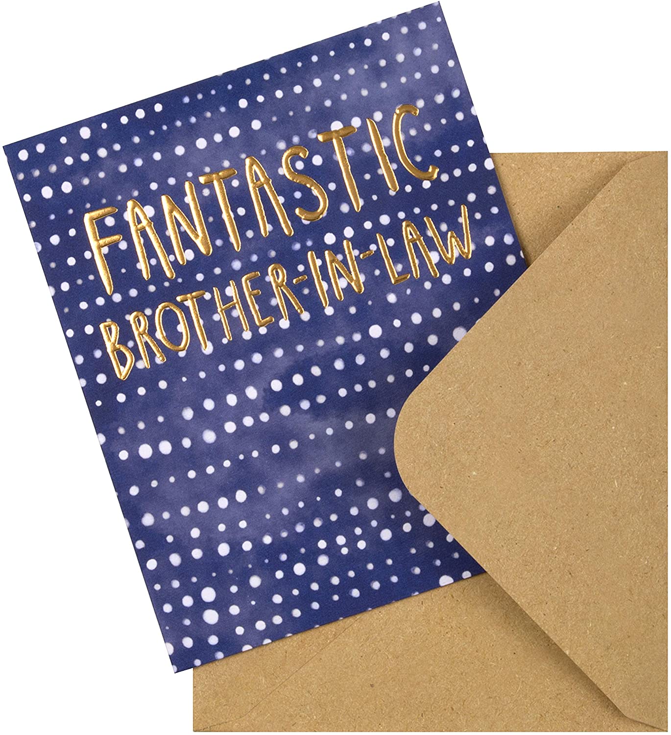 Brother-in-Law Birthday Card Contemporary Text Design