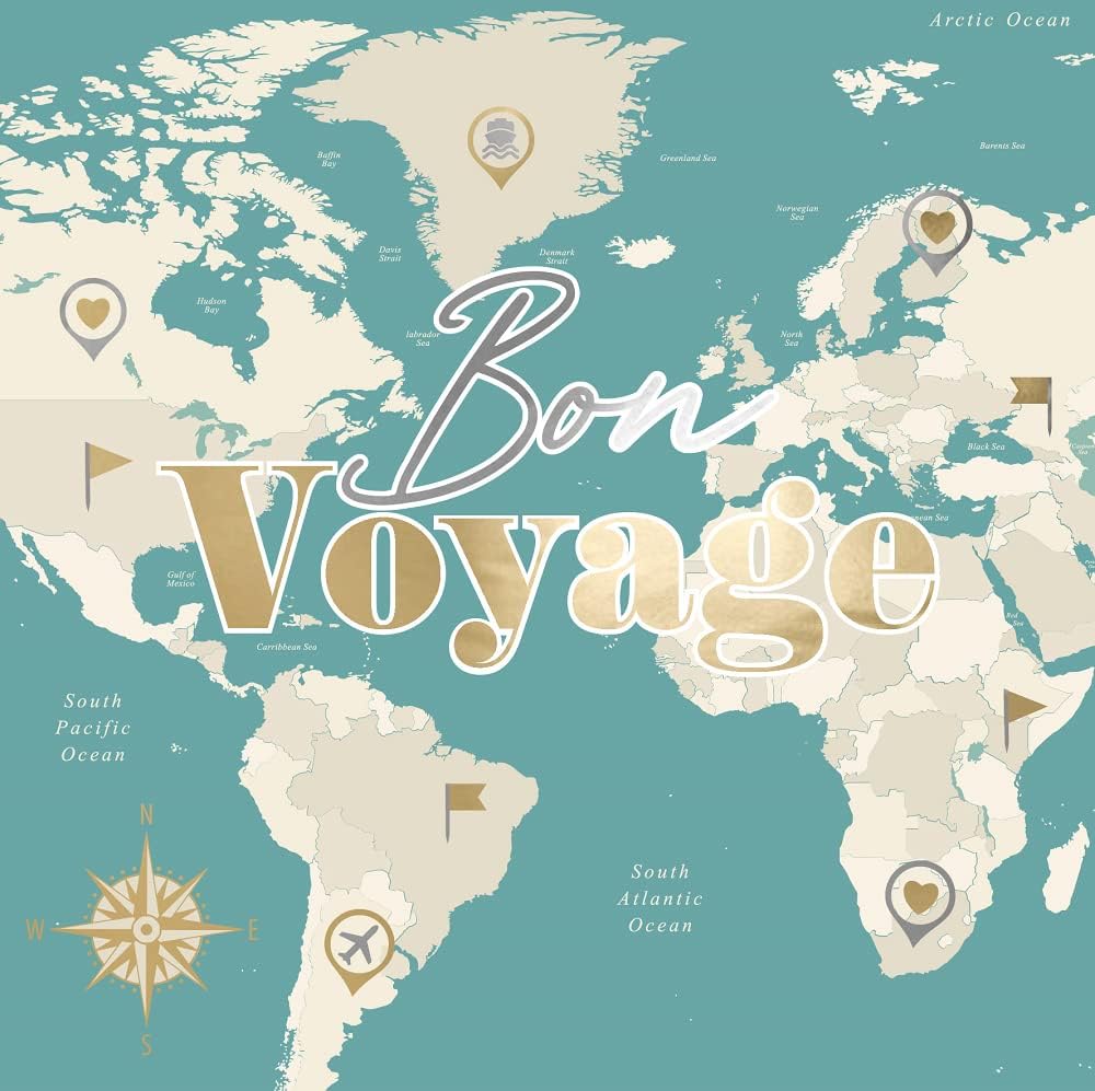 Bon Voyage to New Adventures Leaving Greeting Card