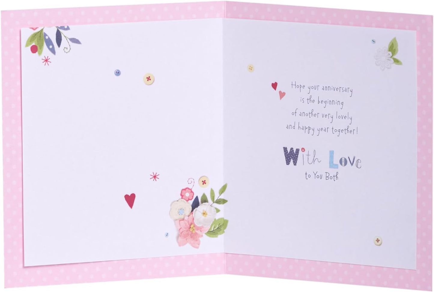 Love Birds Design Anniversary Card