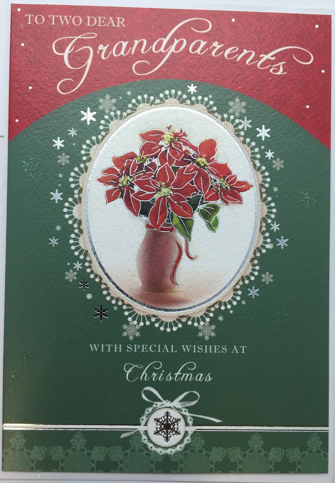 Grandparents Christmas Greeting Card With Sentimental Verse