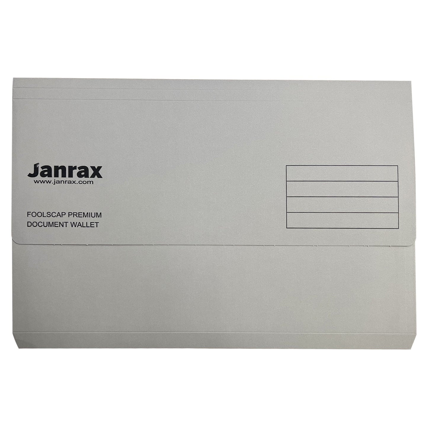 Pack of 50 Grey Card Premium Foolscap Document Wallets