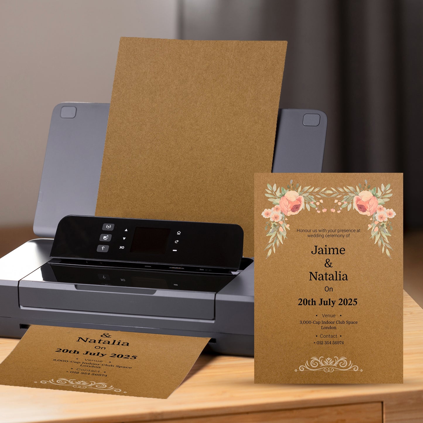 Pack of 10 A4 240gsm Kraft Card Sheets