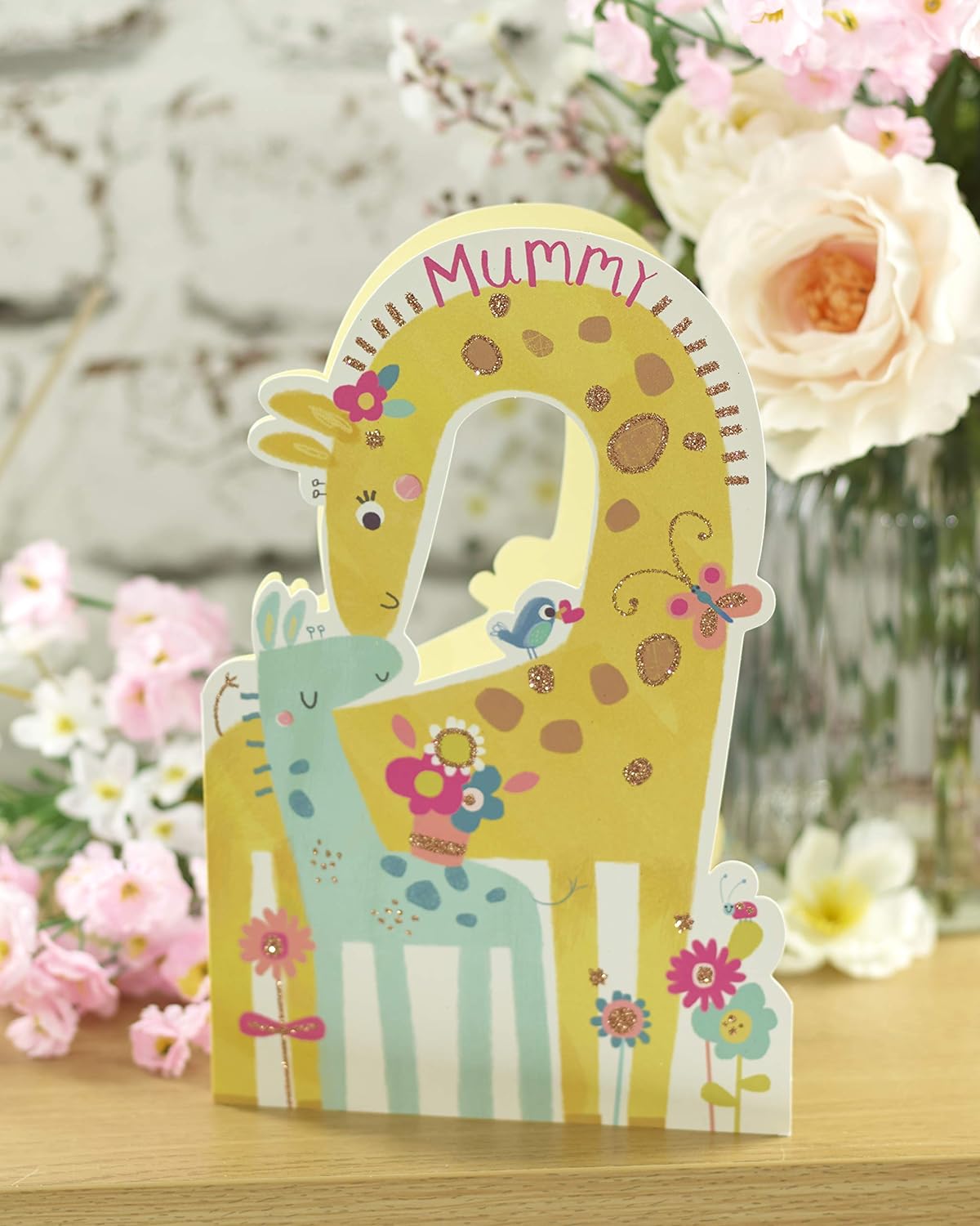 To Mummy From Son/From Daughter Cute Giraffes Mother's Day Card