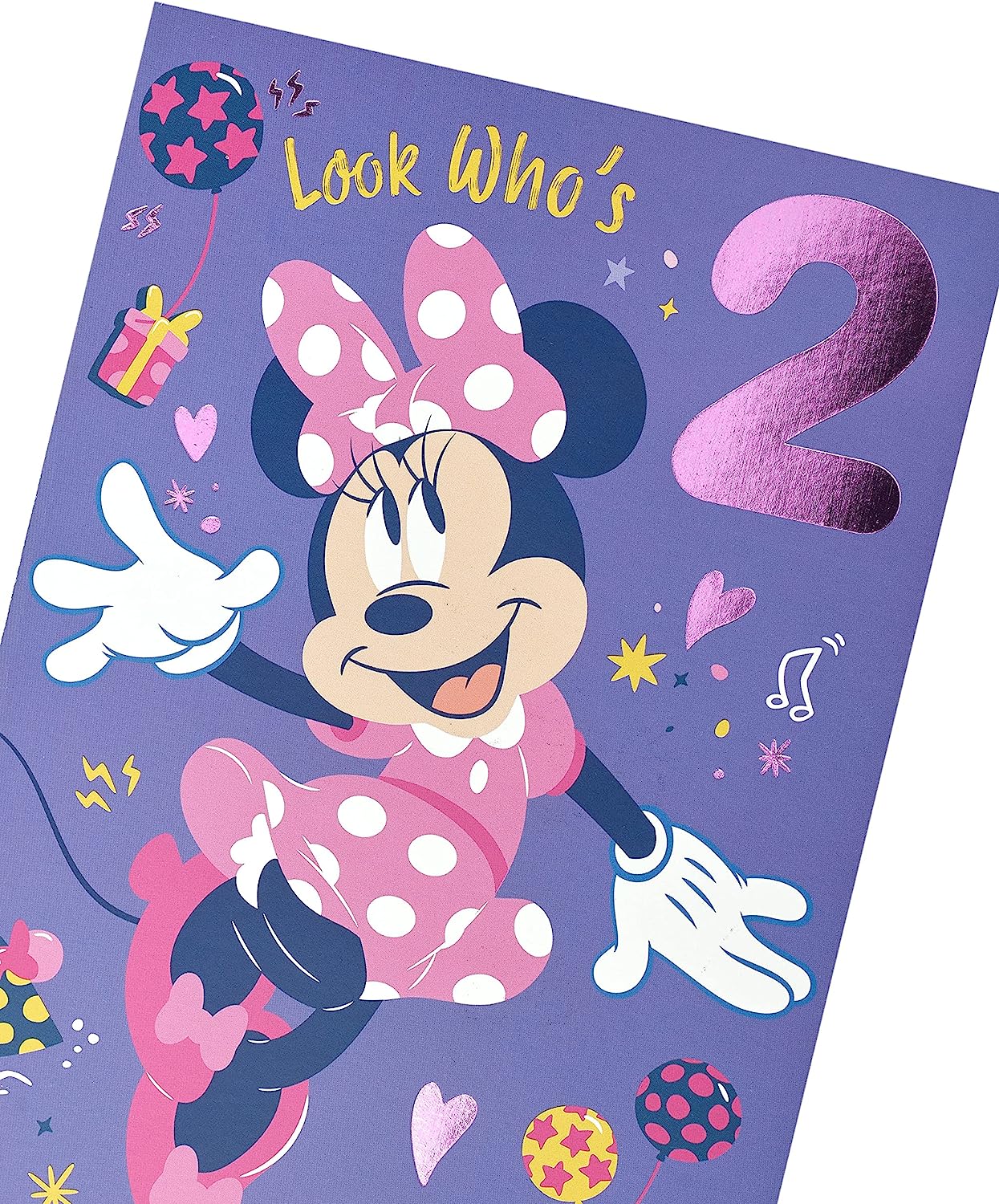Cute Design Disney Minnie Mouse 2nd Birthday Card