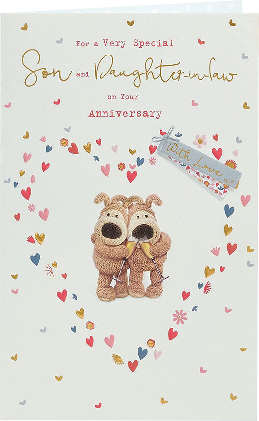 Adorable Boofle Son & Daughter-In-Law Anniversary Card
