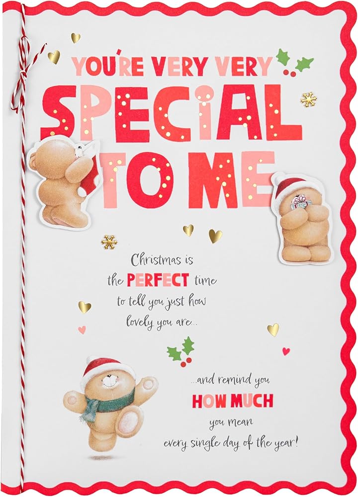 Forever Friends Sweet Festive Design Luxury Boxed Someone Special Christmas Card