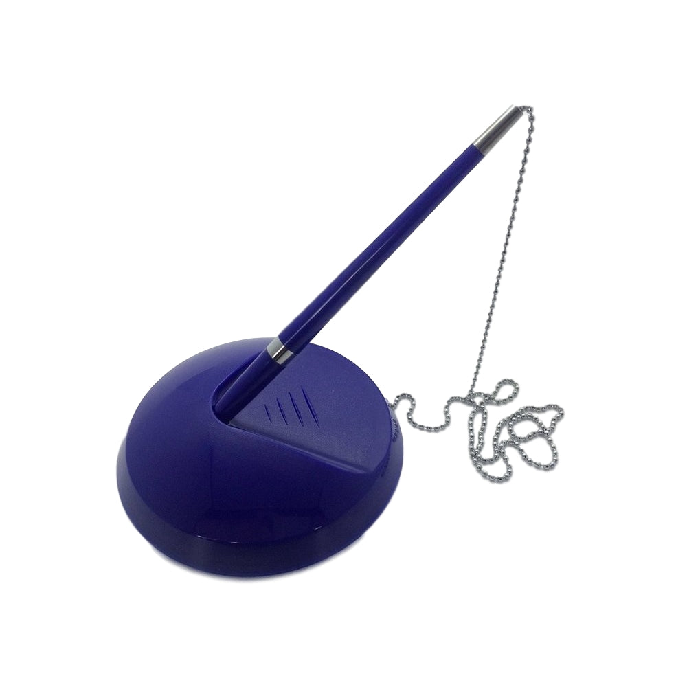 Blue Reception Counter Pen on Chain