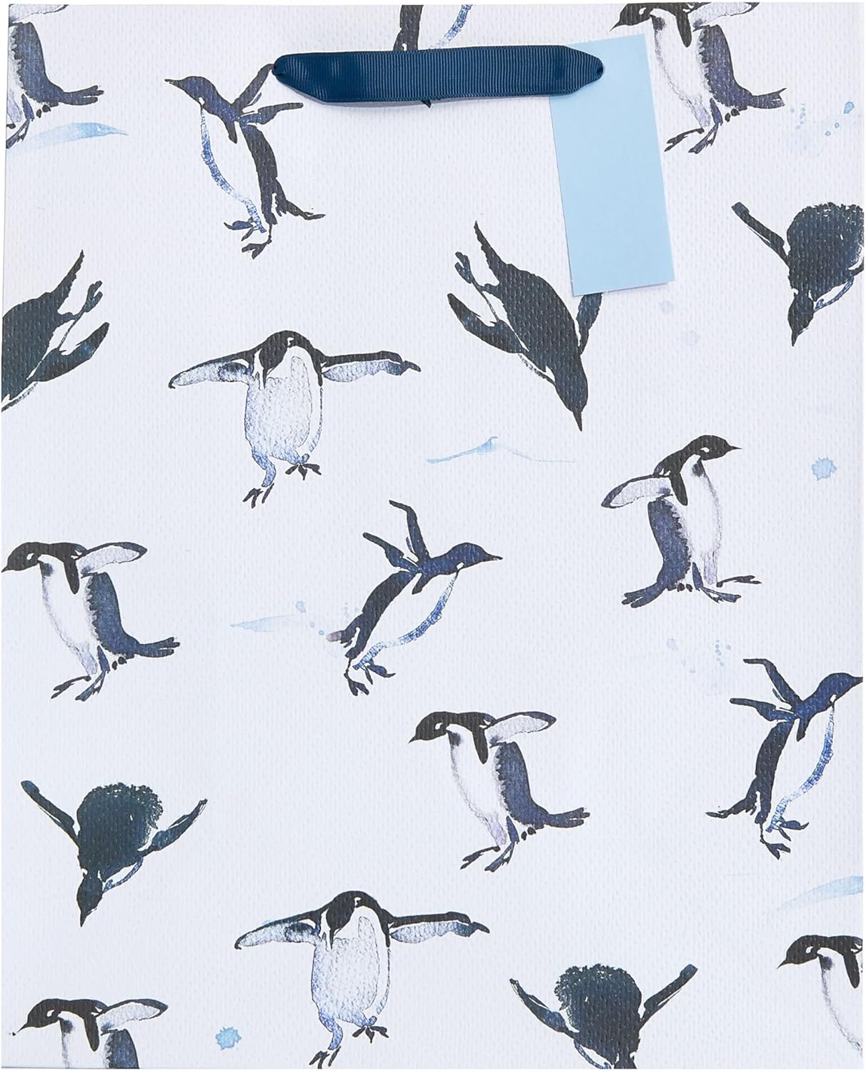 Icy Penguins Design Multipack of 6 Large Gift Bags for Him/Her/Friend For Christmas