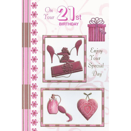 On Your 21st Birthday Enjoy Your Special Day Birthday Card