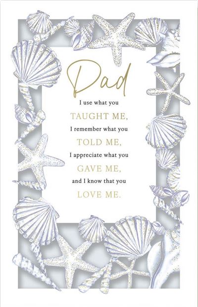 Shells Design For Dad Father's Day Card