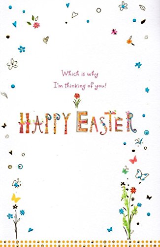 Floral Easter Blessings Greeting Card