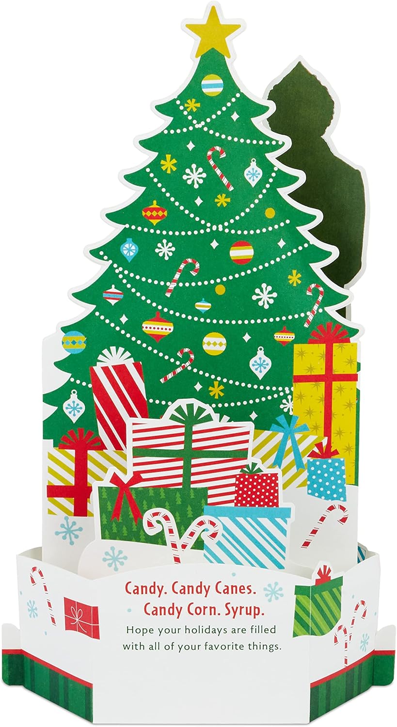 Buddy the Elf Tree and Light and Sound Pop Up Christmas Card