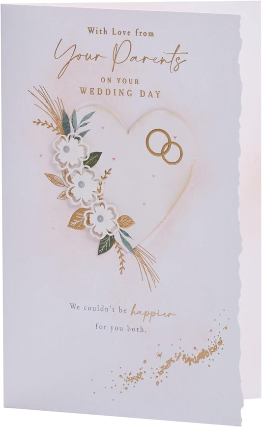 Gold Details Design from Your Parents Wedding Day Card