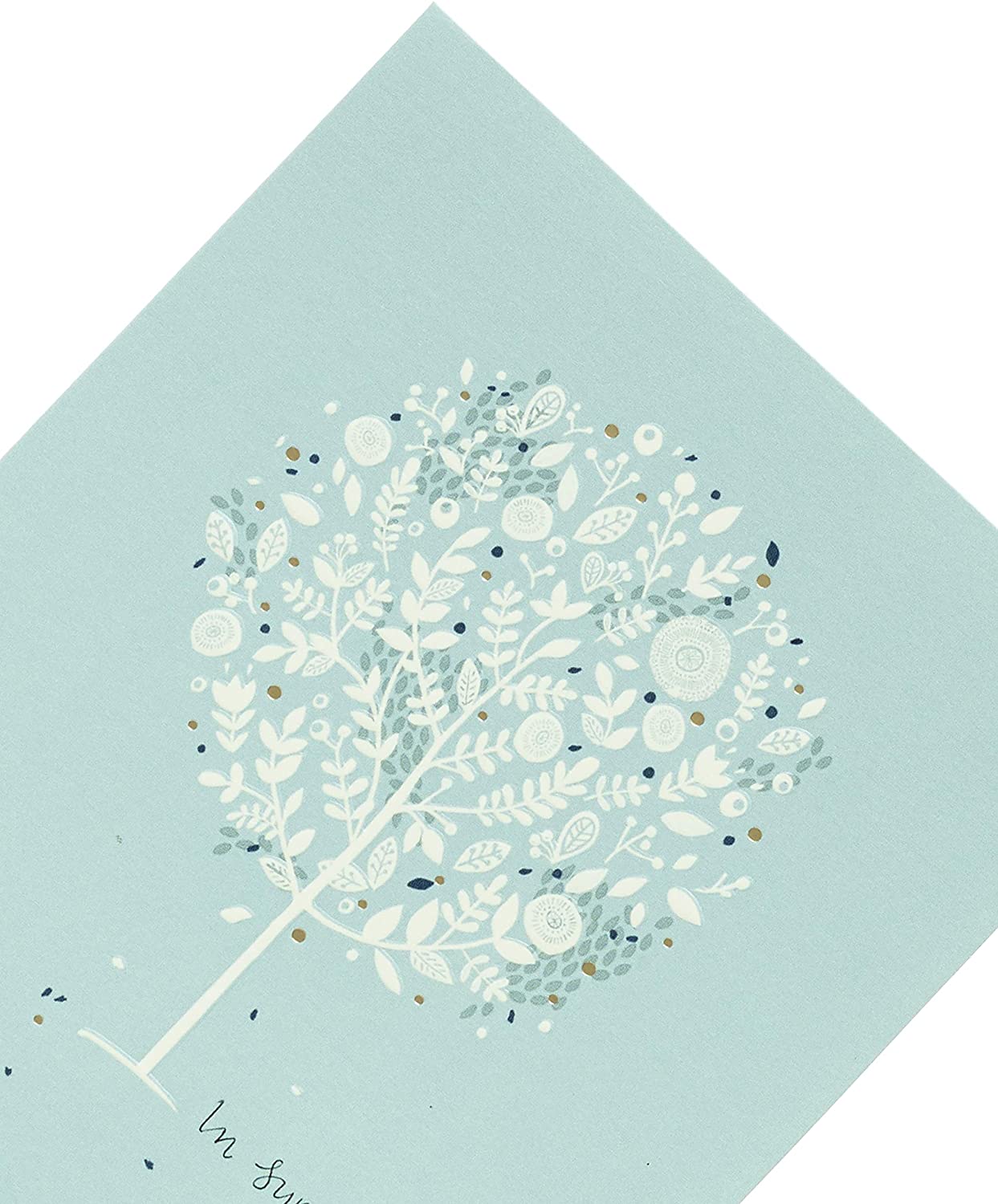 Sympathy 'So sorry for your loss' Tree Design Card