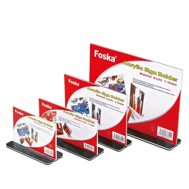 Horizontal Design Acrylic Sign Holder 29.7cm x 21cm