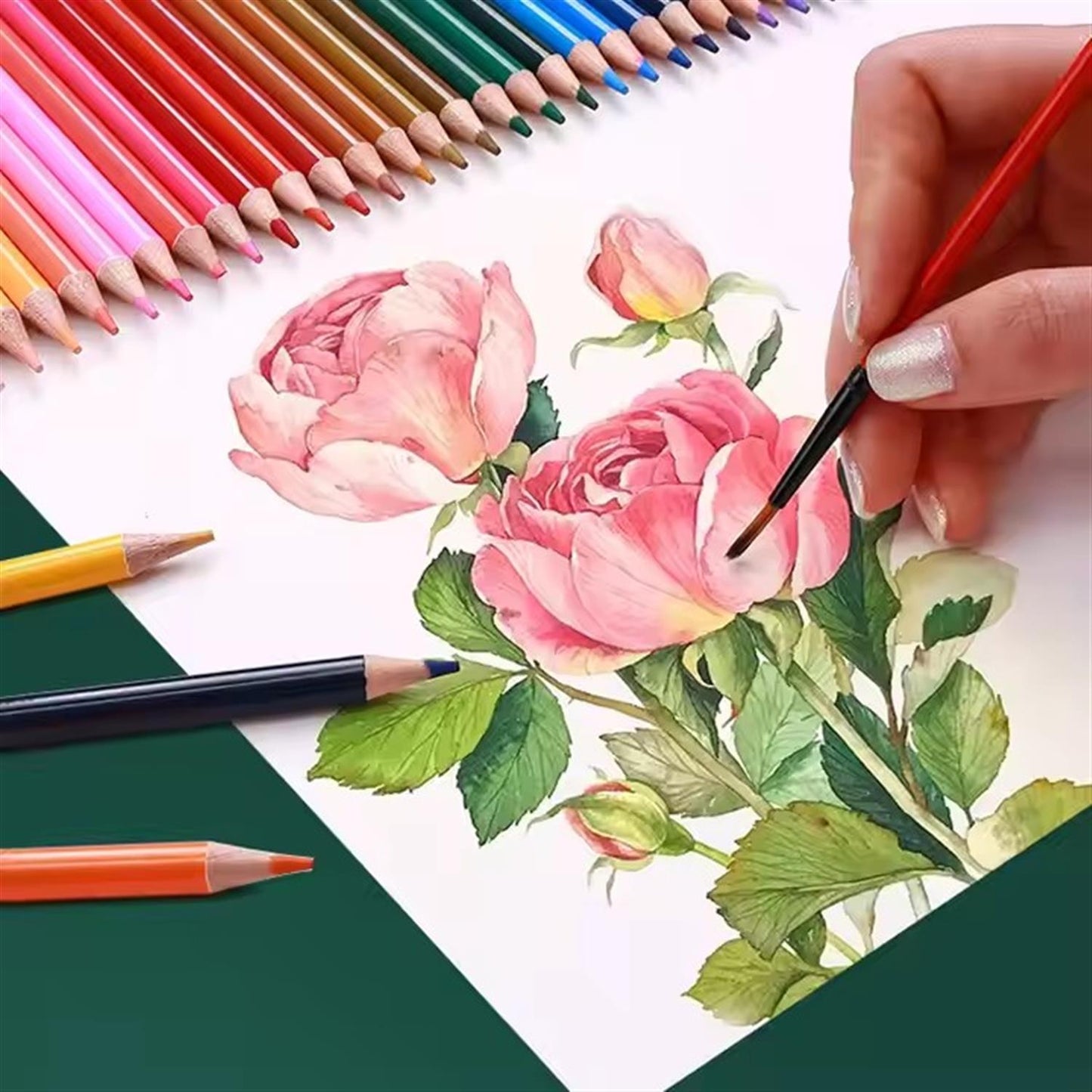 Pack of 72 Professional Water Coloured Pencils