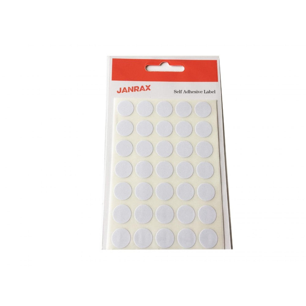 Pack of 280 White 13mm Round Labels - Send 2 Packs