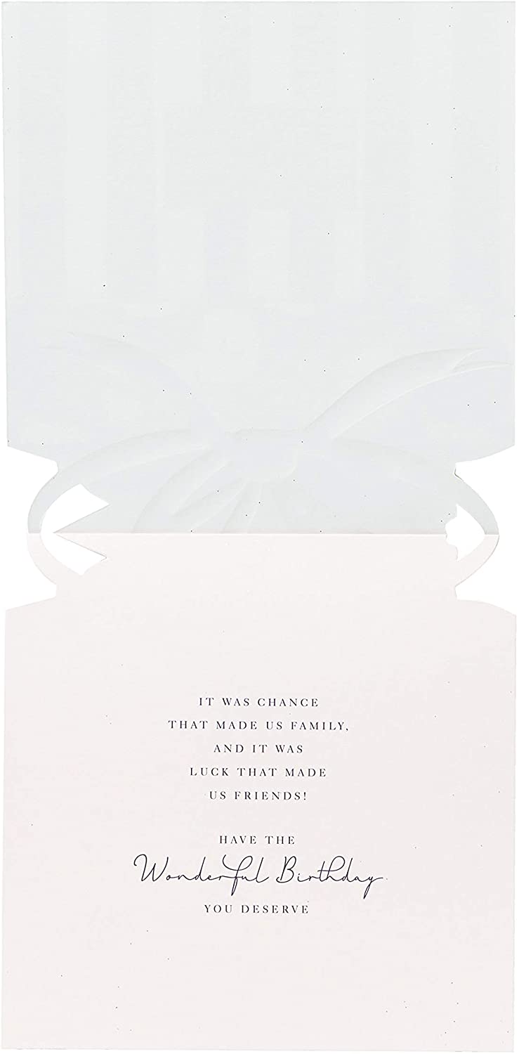 Sister-in-Law Birthday Card Luxury Shaped Ornate Present