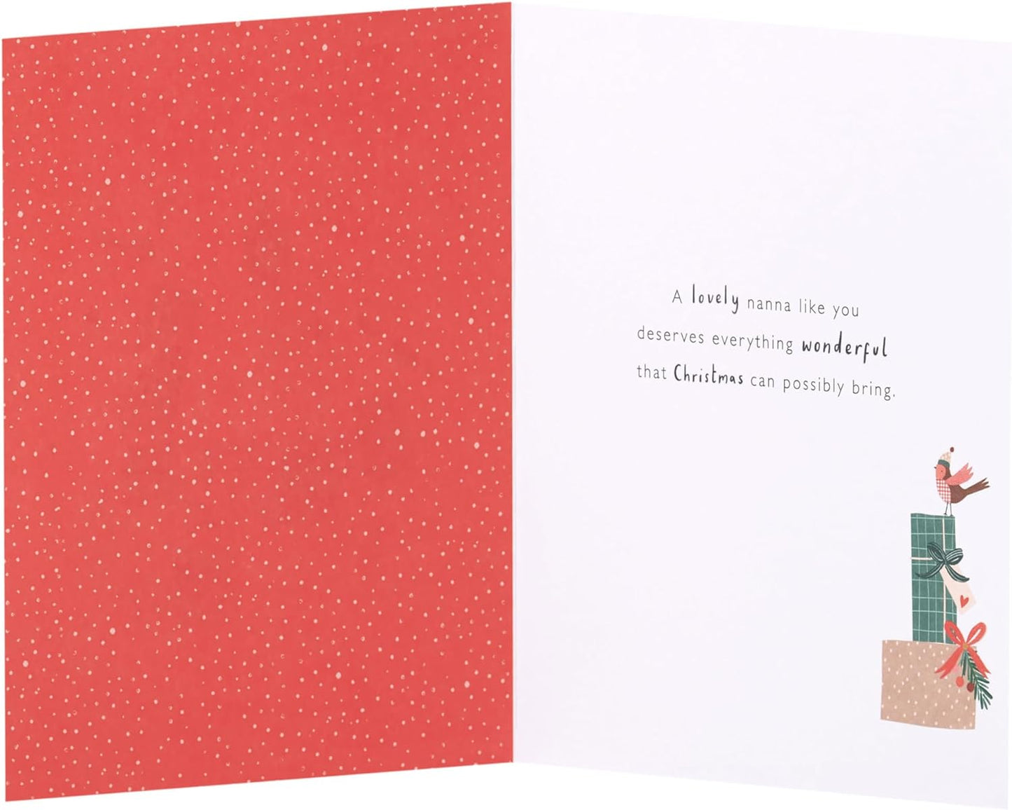 Special Nanna Christmas Card Presents Design 