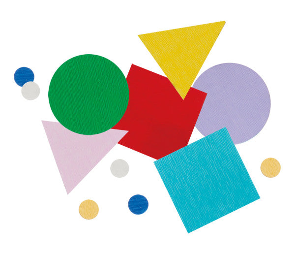 Geometric Shape Primary Foil Confetti, 2oz