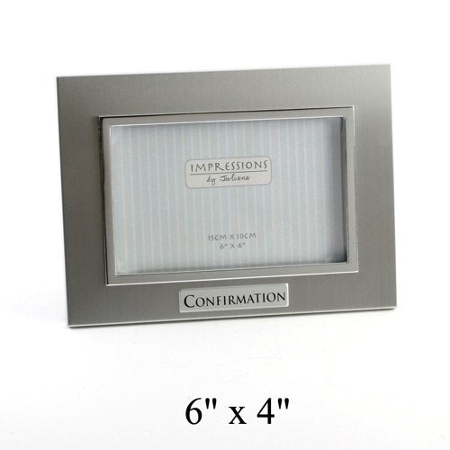 Juliana 2 Tone Aluminium Photo Frame Confirmation 6"x4