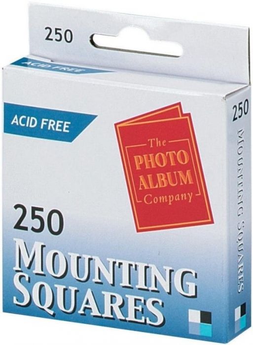 250 Photo Mounts - Acid Free Mounting Squares (The Photo Album Company)