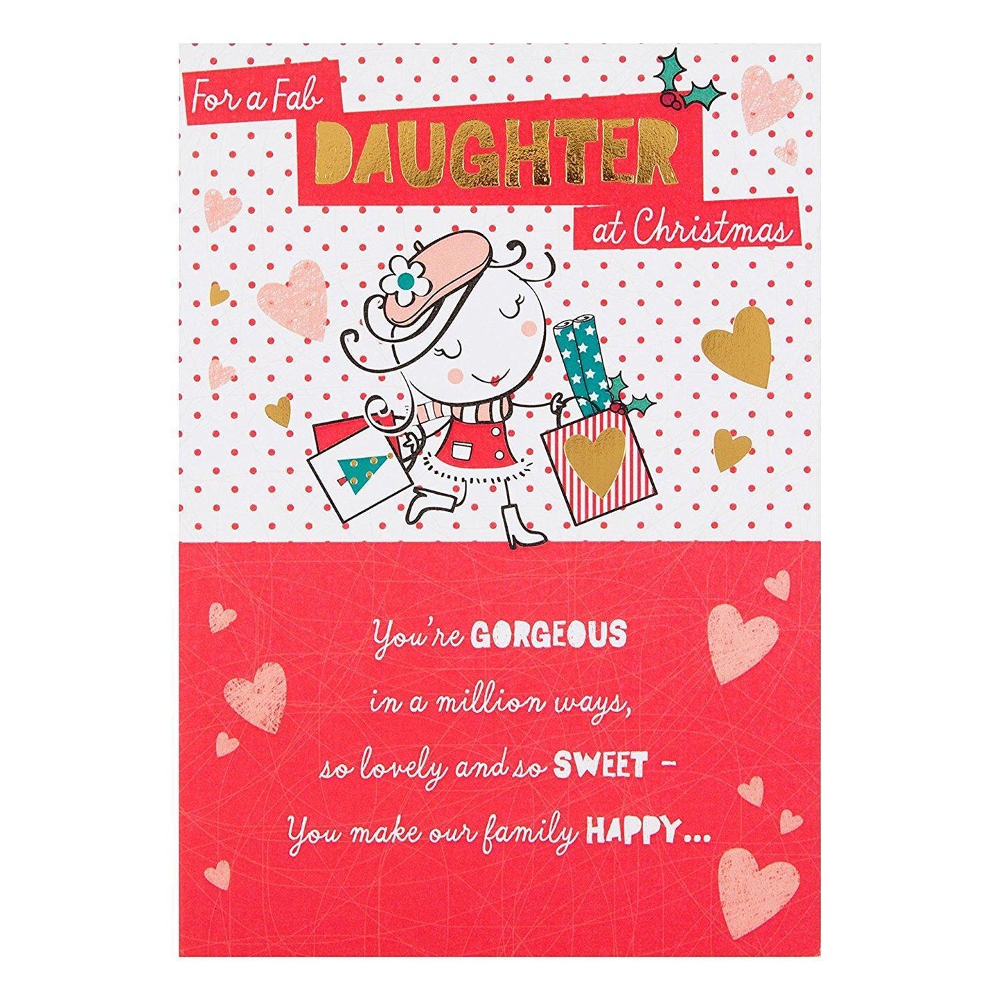 Hallmark Daughter Christmas Card 'So Sweet'