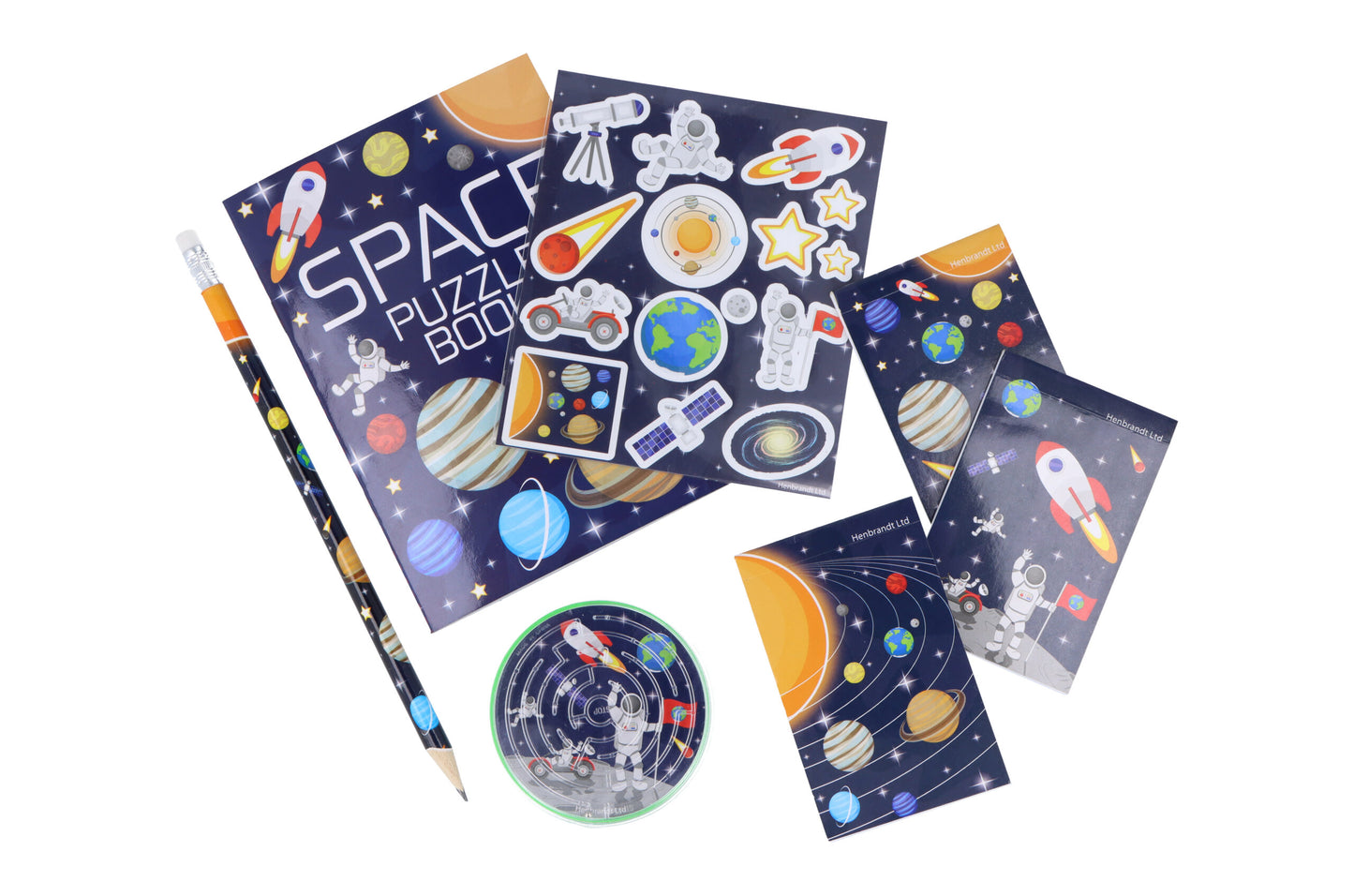 Pack of 24 Space Design 5 Piece Stationery Sets