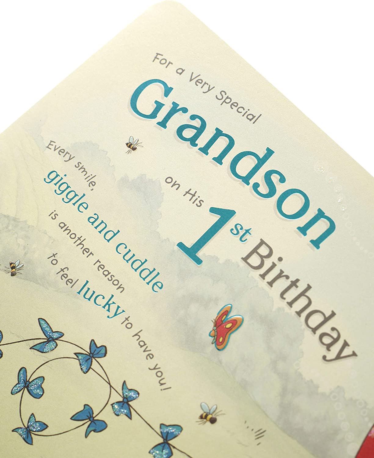 Grandson 1st Birthday-Winnie the Pooh, (Disney) Birthday Card