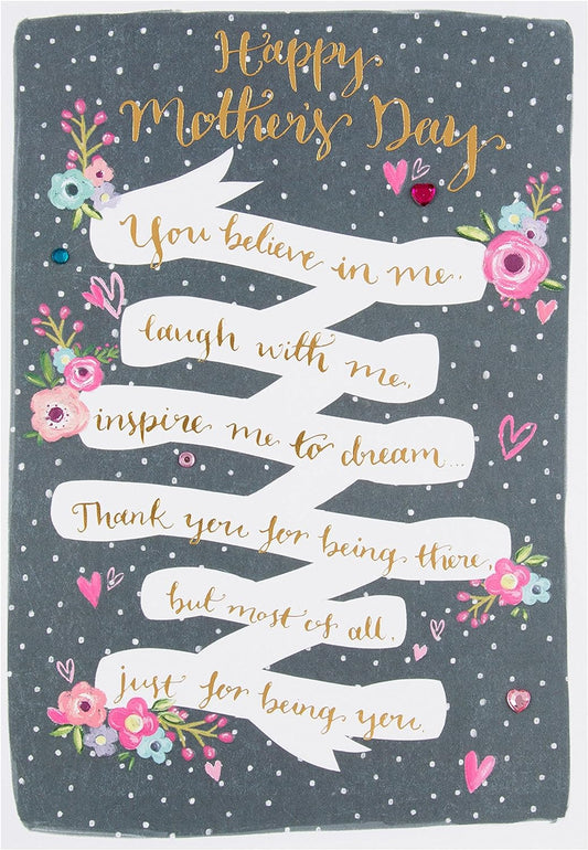 "Inspire Me" Contemporary Mother's Day Card 