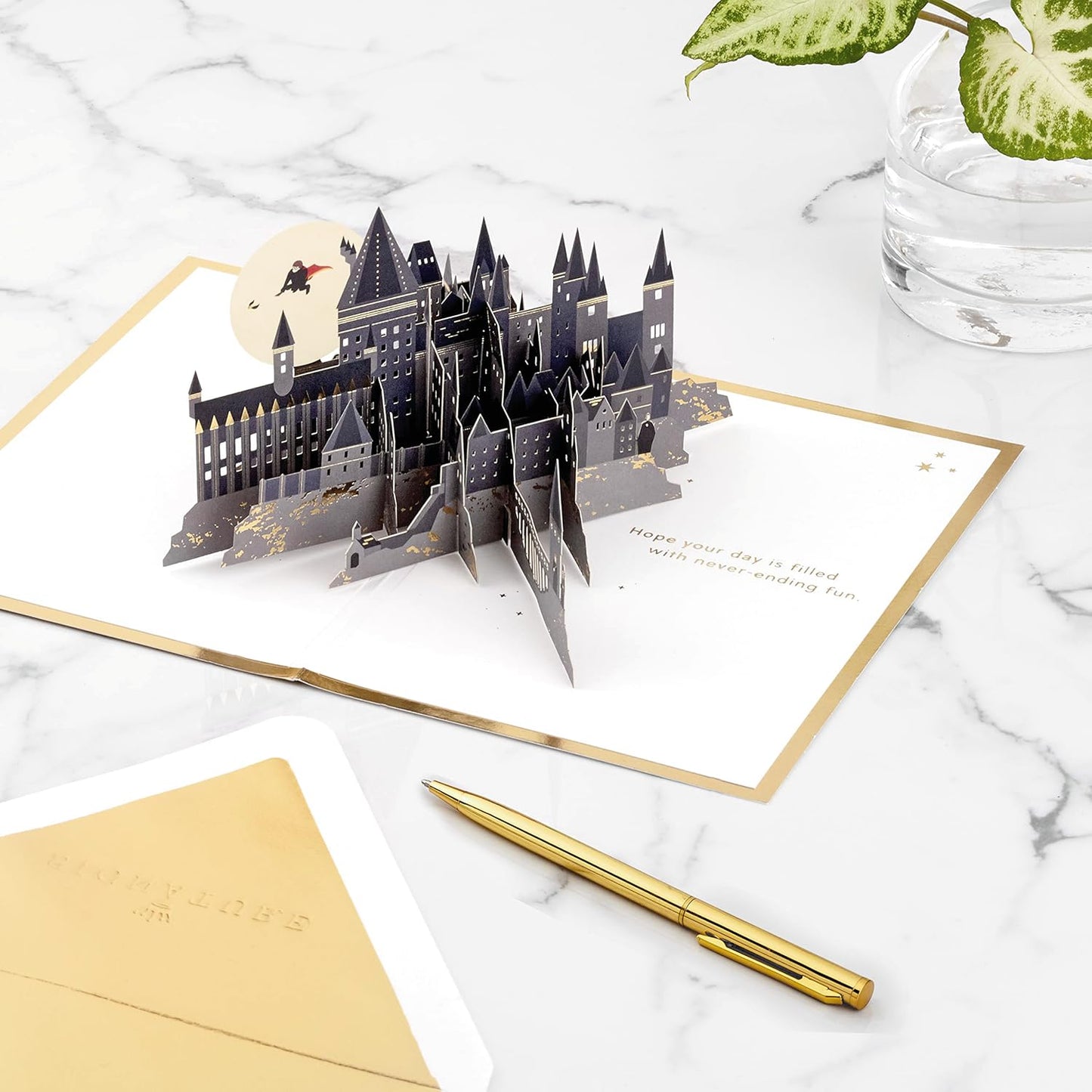 Harry Potter Golden Snitch Broom 3D Pop Up Card For Any Occasion Birthday Father's Day Christmas Card