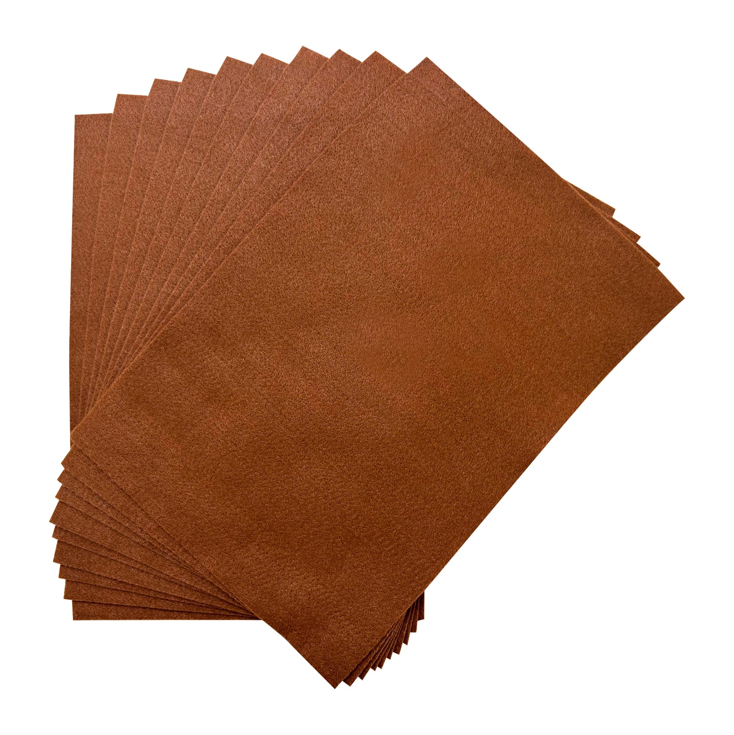 Pack of 50 A4 Brown Coloured Felt 180gsm Sheets