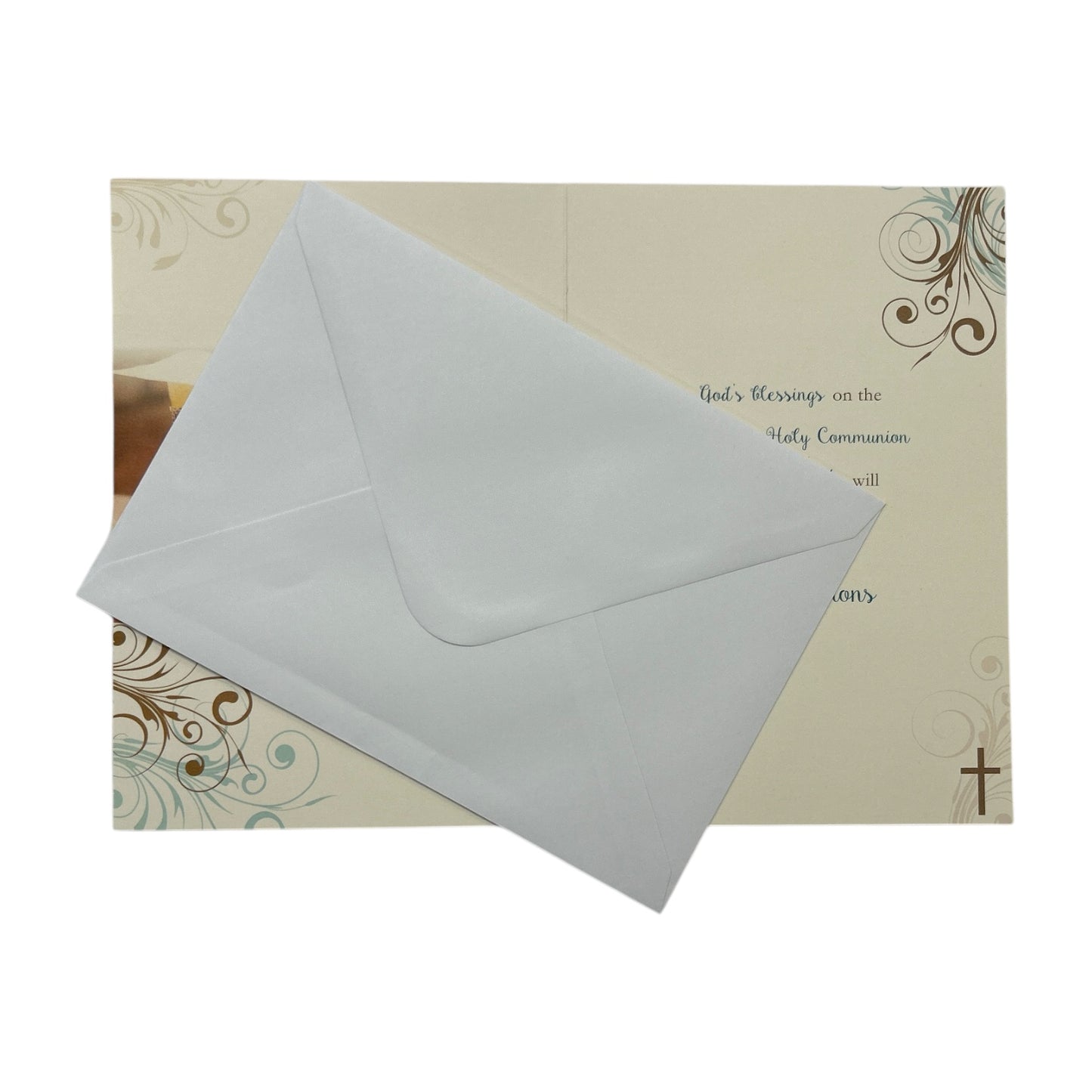 For You Godson First Communion Traditional Design Religious Card