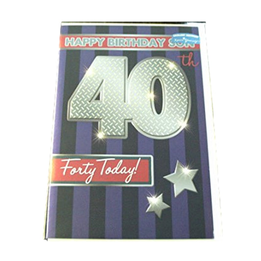40 Today! Son Birthday Card